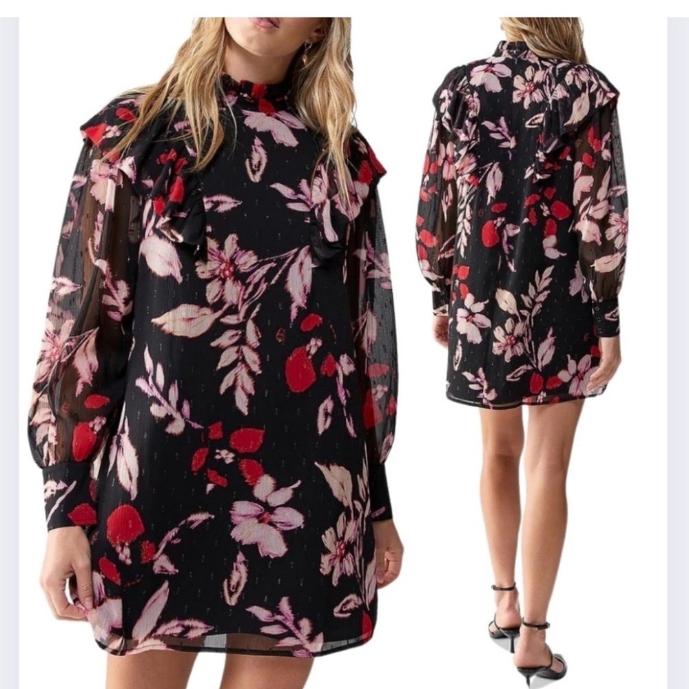 Sanctuary Twice As Nice Floral Long
Sleeve Dress Size XSmall